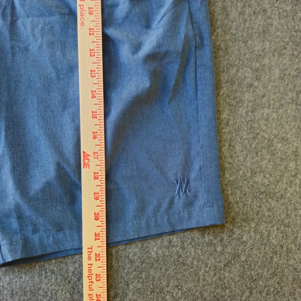 Dixxon Live Fast Forever Blue Heather Hybrid Shorts Size 34 Skater Punk Summer